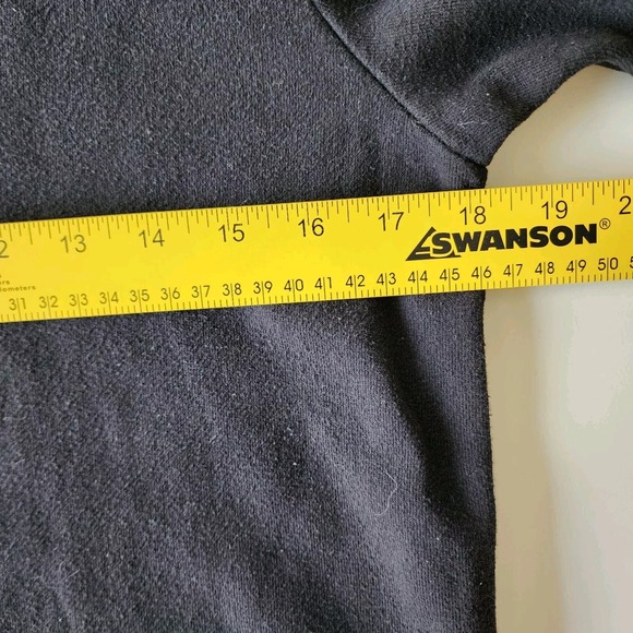 ROOTS CANADA Sweatshirt Dress Womens XS Black Sweat Relaxed Crew Neck Cuff Sleev - Picture 10 of 16